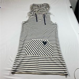 Junk Food jersey Hooded Dress Mickey Mouse Kangaroo Pockets Sleeveless  Swim
